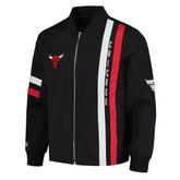 Chicago Bulls Stitch Applique Bomber Jacket